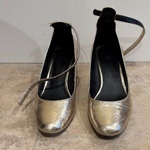 GAP Shimmering Gold Heels